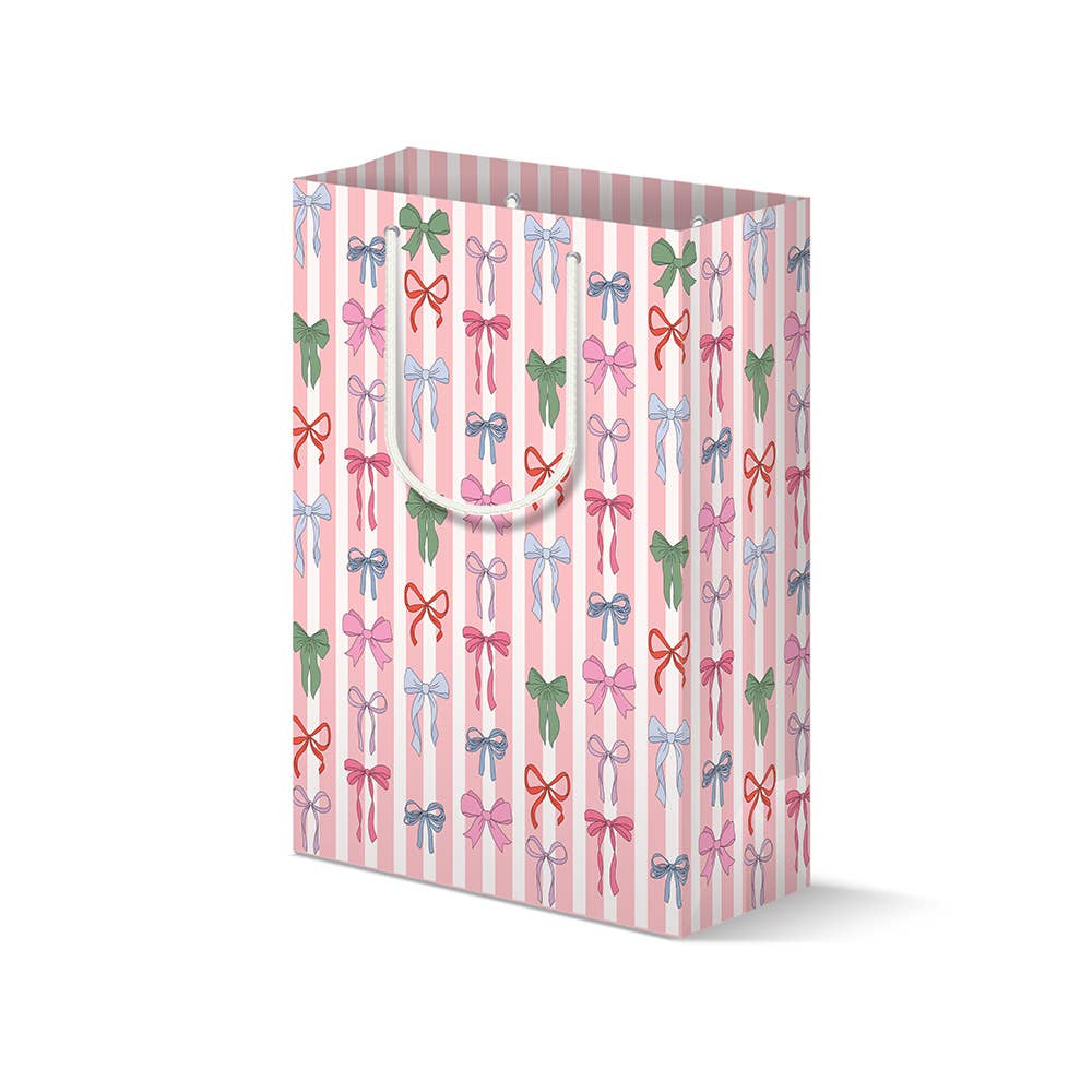 Illustrating Amy - Vente Pochette cadeau - Sac cadeau à nœuds rayés