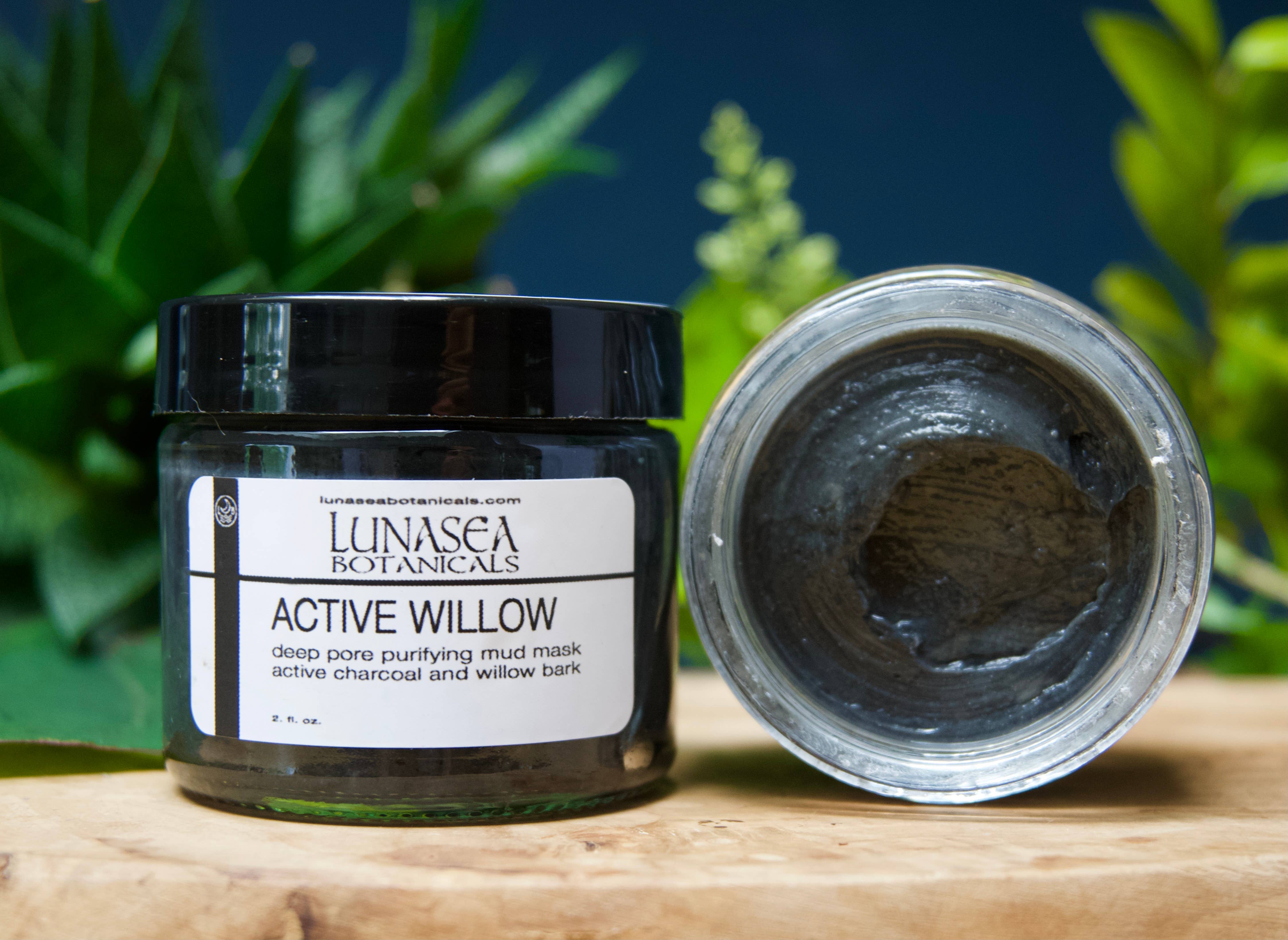 lunasea botanicals - Wholesale Skincare face mask - Active Willow Deep Pore Purifying Mud Mask0