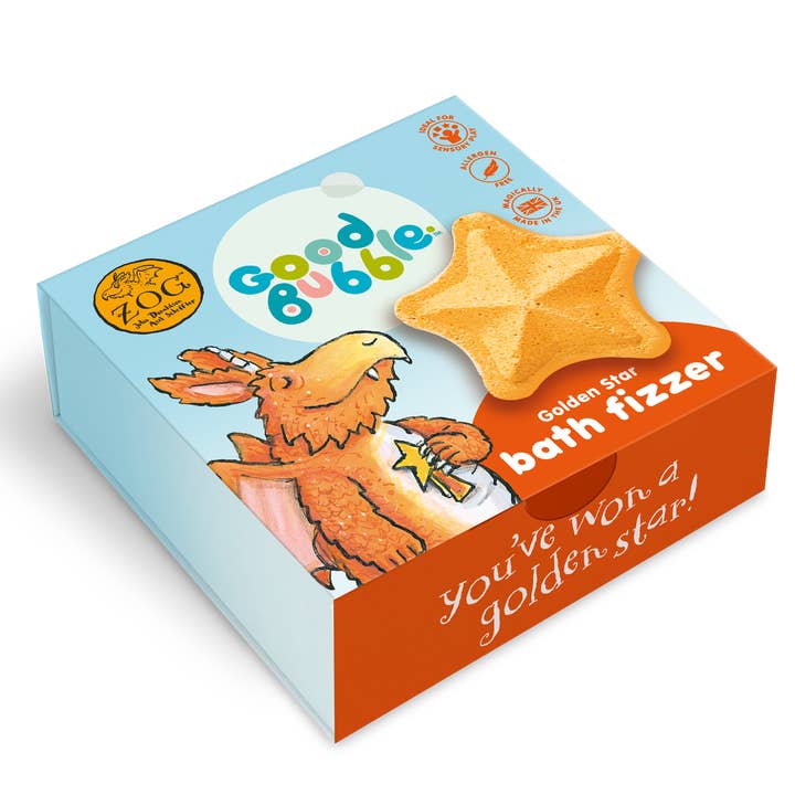 Good Bubble Zog Golden Star Bath Fizzer 60g for wholesale by Good Bubble