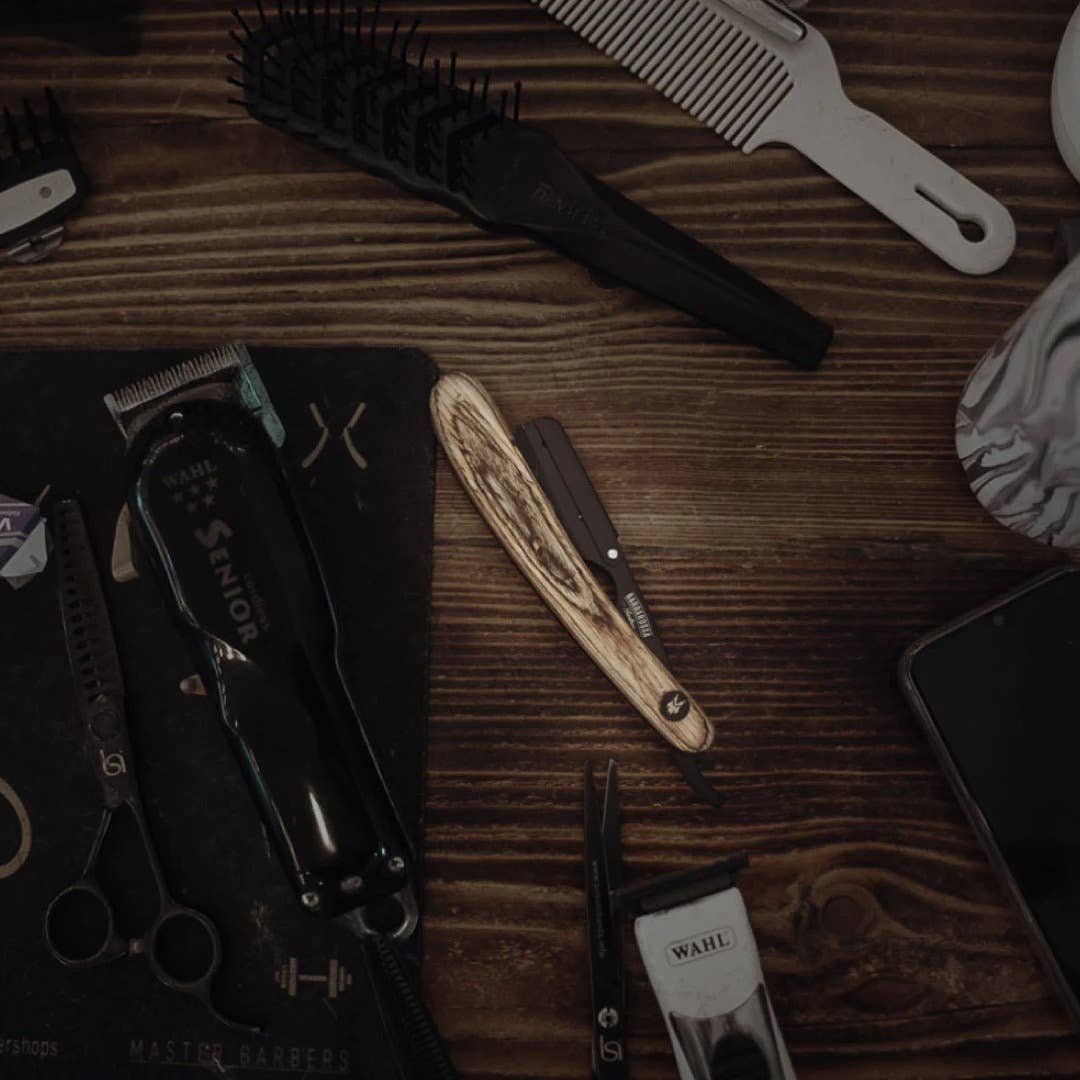 Barbarossa Brothers Online - Wholesale Razor - Men's - The Buccaneer: Cut Throat Razor - Brown Wood7