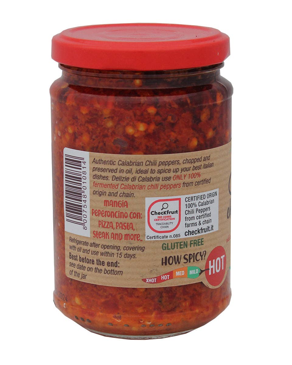 M5 Corporation - Vente Bols à condiments/sauces - Piments calabrais écrasés dans de l'huile - 9,87 oz (280 g)2