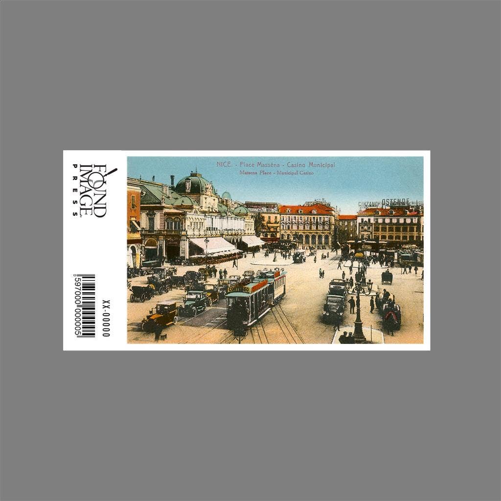 Found Image Press - Wholesale Sticker - Sticker FF-165 Massena Square, Casino, Nice, France1