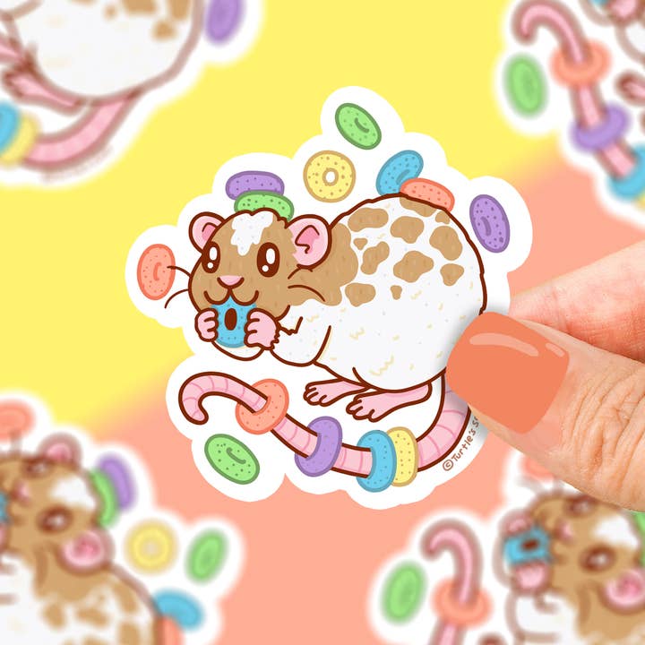 Turtle's Soup - Wholesale Sticker - Hungry Rat Mouse Pet Store Vinyl Sticker