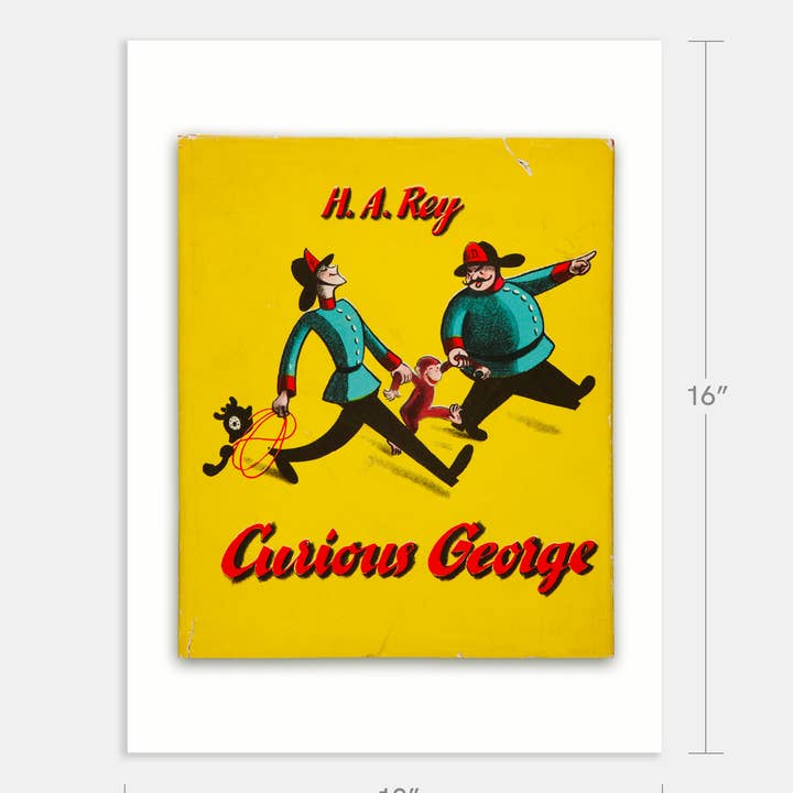 The Curious Desk - Wholesale Poster - Curious George By H.A. Rey Book Cover Print
