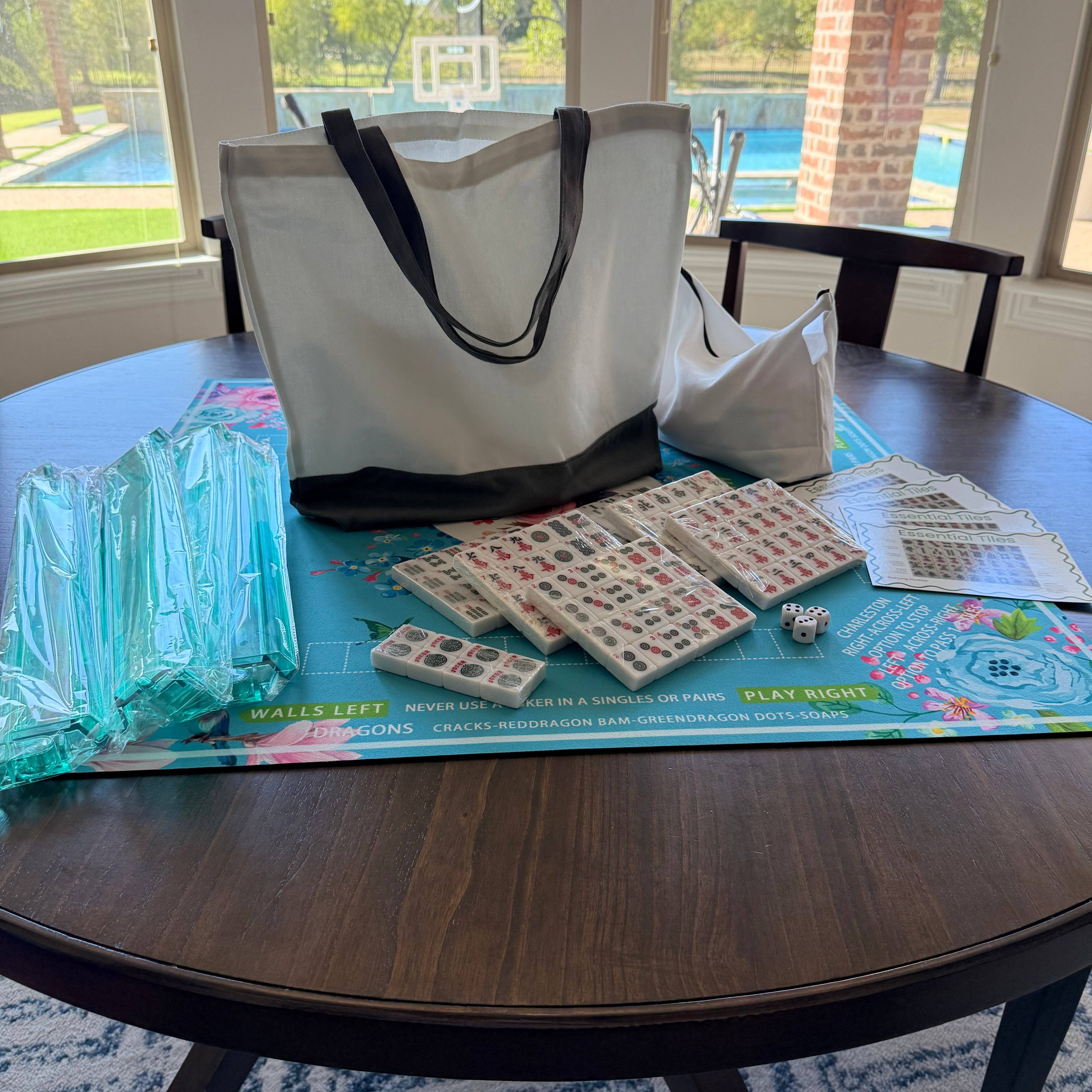 Mahjong Studios - Wholesale Board Game - All In One - Mahjong Tile Set + Bag - American Mahjong Set 152 Tiles7