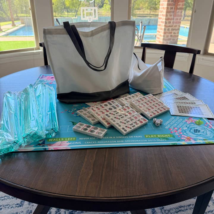Mahjong Studios - Wholesale Board Game - All In One - Mahjong Tile Set + Bag - American Mahjong Set 152 Tiles7
