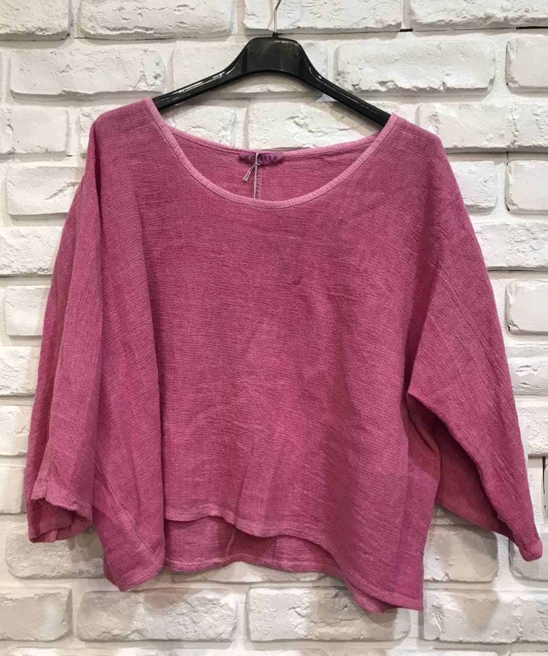 la maison des fibres naturelles – wholesale T-shirt – women's – TOP 3791 90% COTTON 10% LINEN35