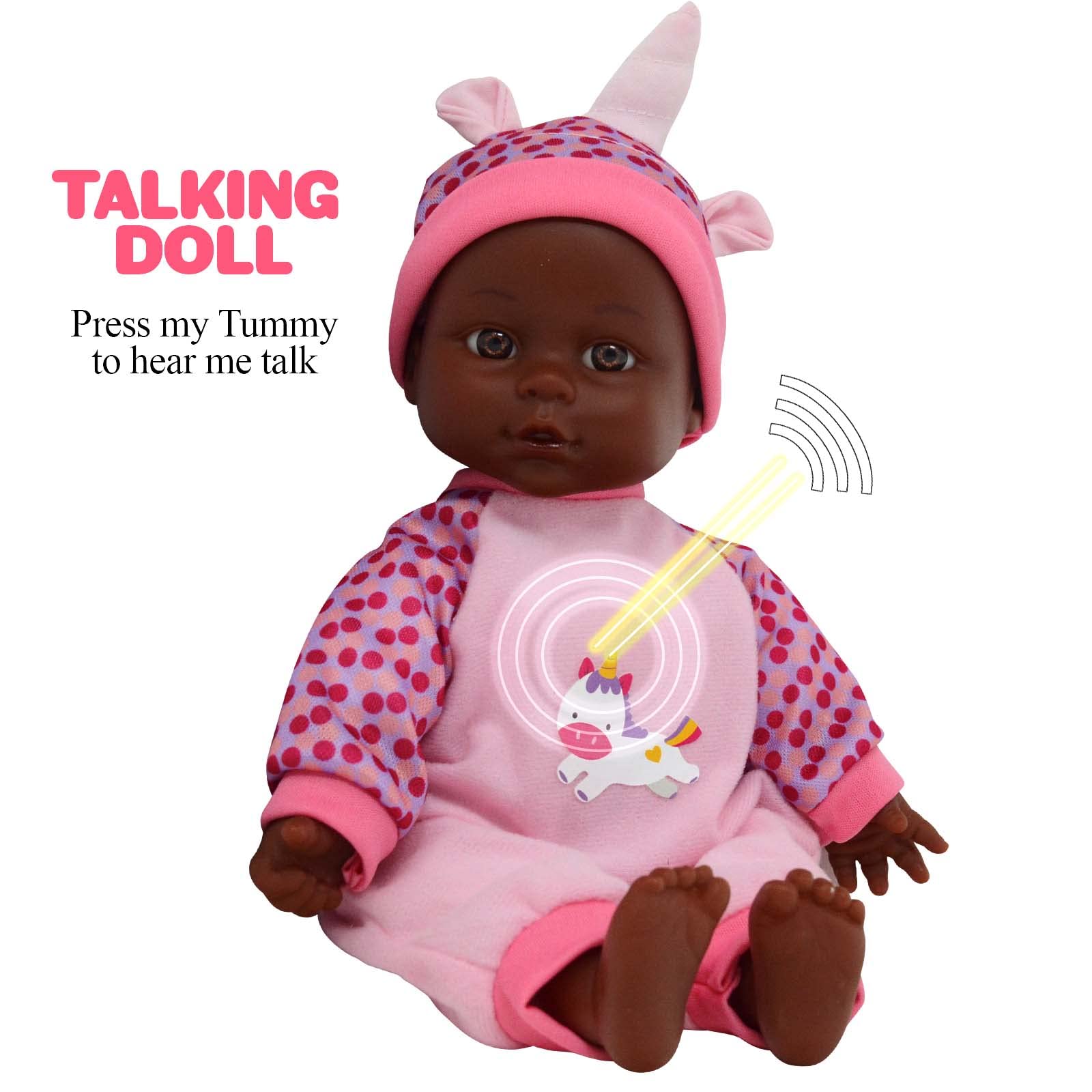 The New York Doll Collection - Wholesale Doll - Kids - 12" Soft Body Talk, Cry & Sing Interactive Baby Doll-Unicorn4