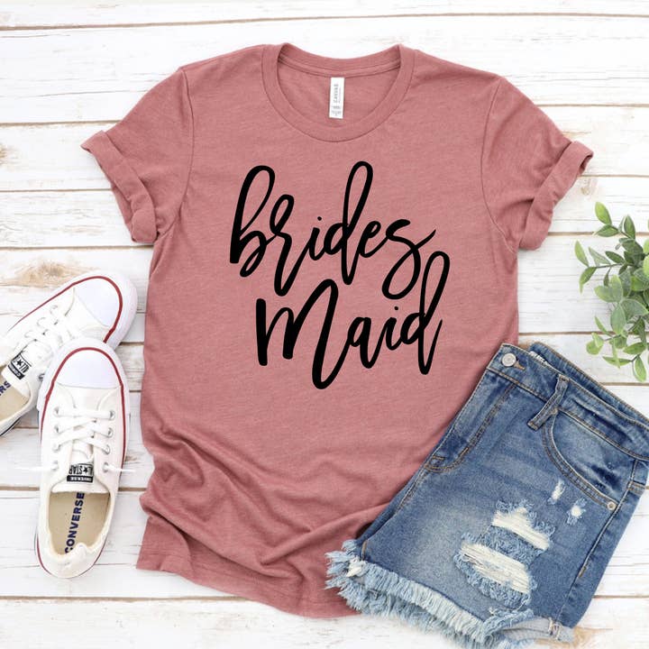 Brudtärna T-shirt - Bella canvas för wholesale av Printliss