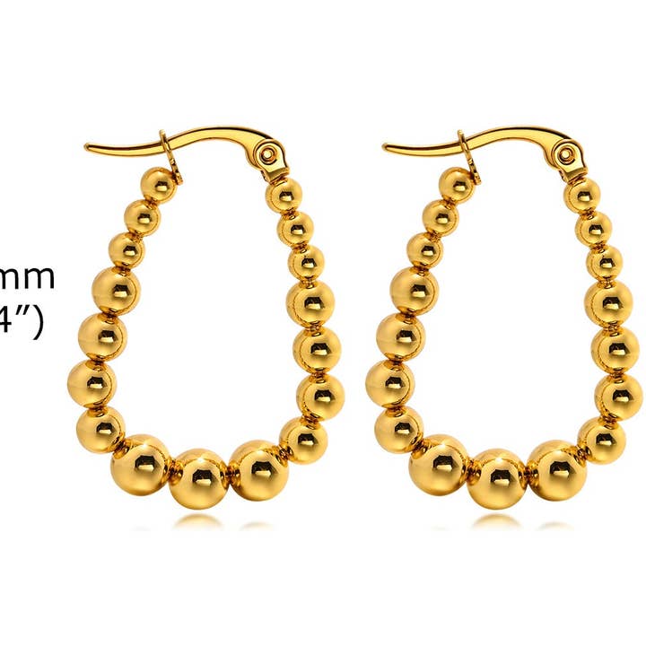 Style U Shape Stainless Steel Earrings for wholesale by Gooddiy