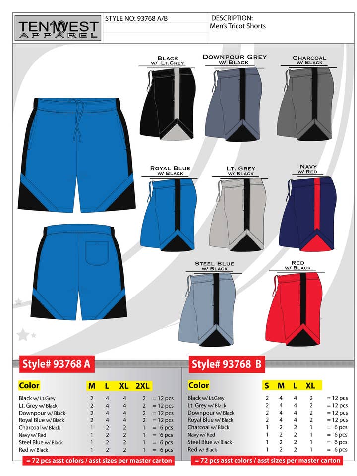 93768B para venta al por mayor de Ten West Apparel