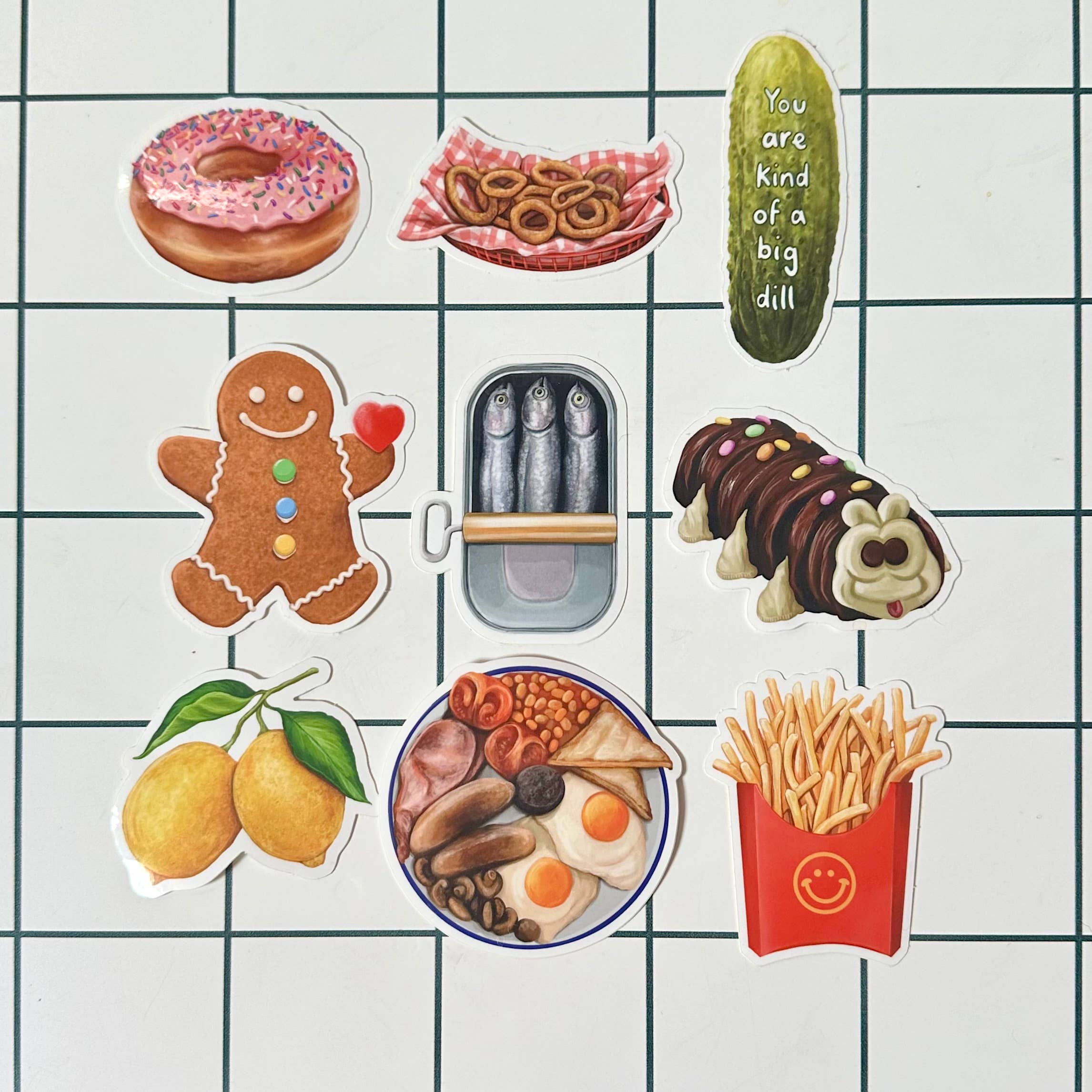 Katie Tinkler illustration – wholesale Sticker – You Are Kind Of A Big Dill - Gherkin Pickle Vinyl Sticker3