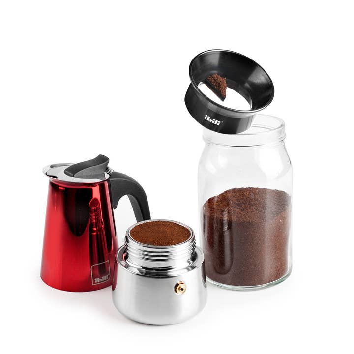 Ibili - Wholesale Coffee Machine - Funnel Dispenser Espresso Maker 6 Cups - IBILI3