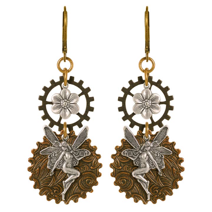 NoMonet – wholesale Dangle earrings – Steampunk: Steam Fairy Steampunk Earrings