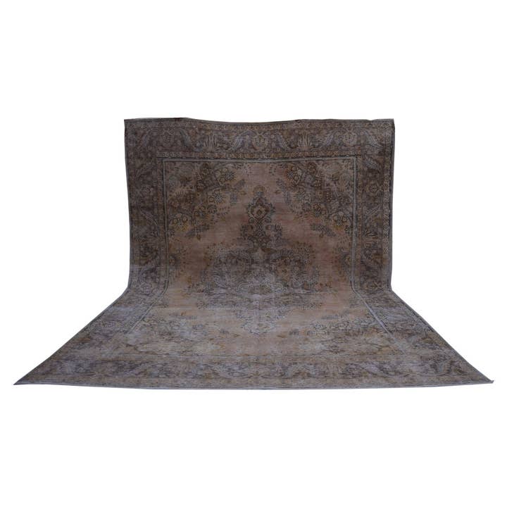 Overdyed Vintage Thatch Persian Rug for wholesale on Faire