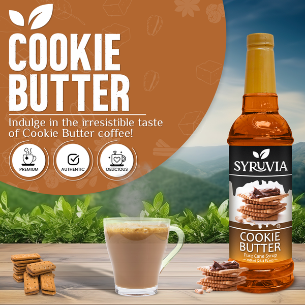 Syruvia - Wholesale Flavored Syrup - Cookie Butter Syrup1