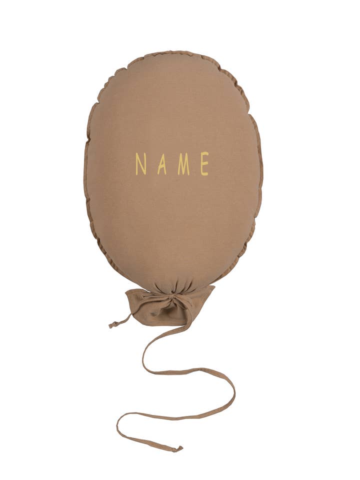 BALLOON PILLOW CAMEL PERSONALIZED GOLD for wholesale by Malomi Kids