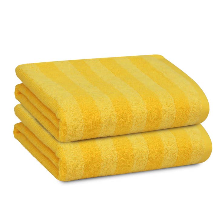 ShopBobbys - Wholesale Hand Towel - PREMIUS 2 Pack Stripes 100% Cotton Yarn Dyed Hand Towel, 16x28 Inches15