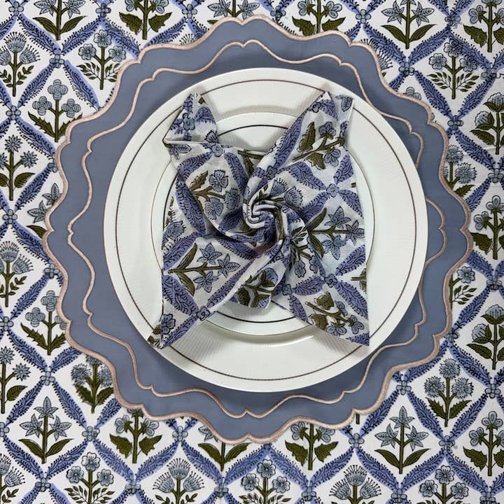 Fabricrush - Wholesale Placemat - Tablemats Double Edge Embroidery Place Mats For Wedding1