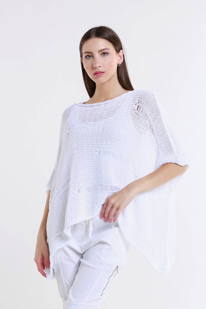 TINA Stephens Italy/Tees By Tina – Top de malha - Mulher por atacado – Camisola de malha com barra aberta Jean Elbow Slv (BQ909)5