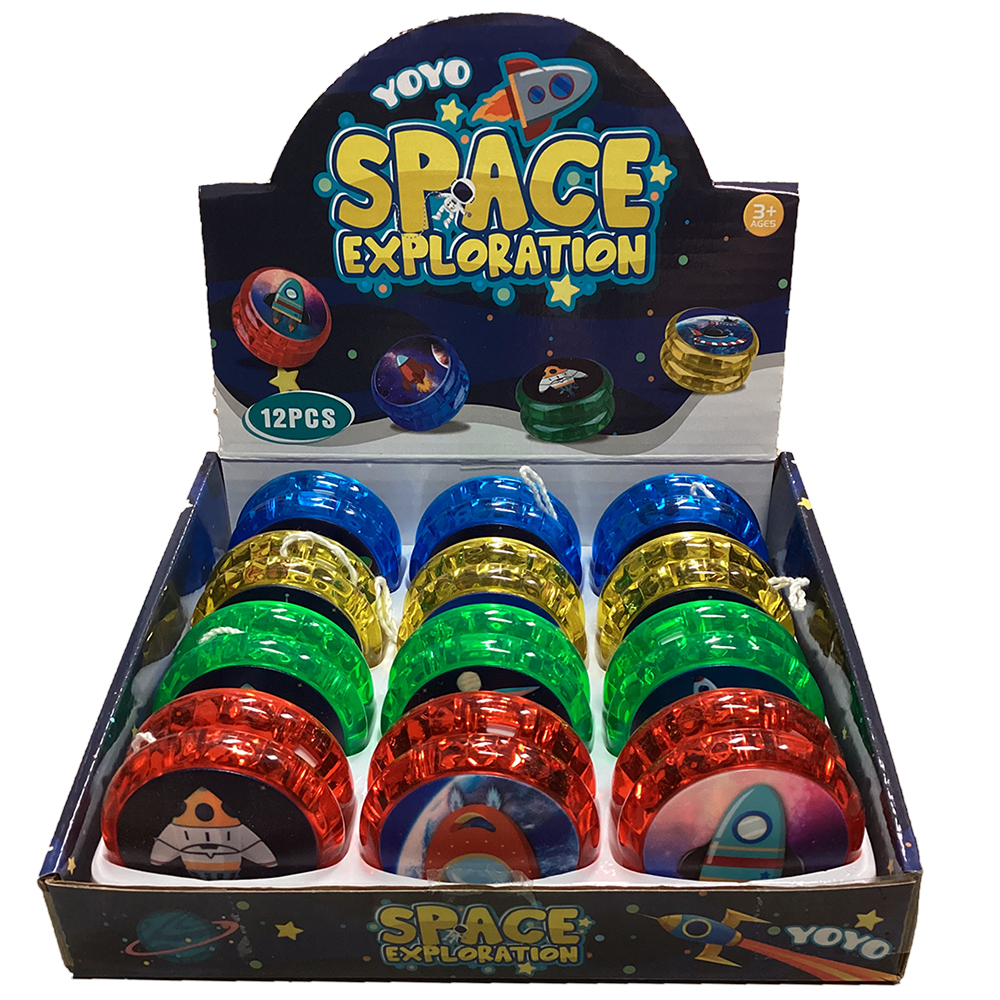Texas Toy Distribution - Wholesale Retailer Display - Kids & Baby - Space Exploration Display of x12 YoYos with Space Artwork0