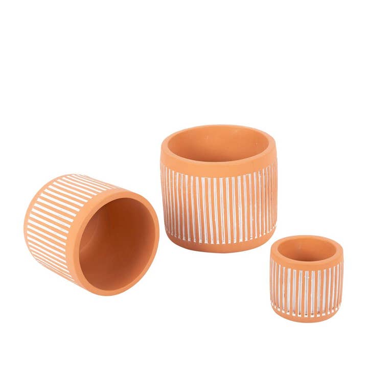 Truu Design - Wholesale Plant Pot - Truu Design Stylish Column Cement Planters Set of 35