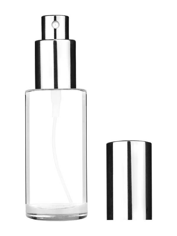 Best Bottles - Vente Vaporisateurs - Flacon cylindrique transparent avec pompe de pulvérisation - 25 ml (bouchons multiples)8