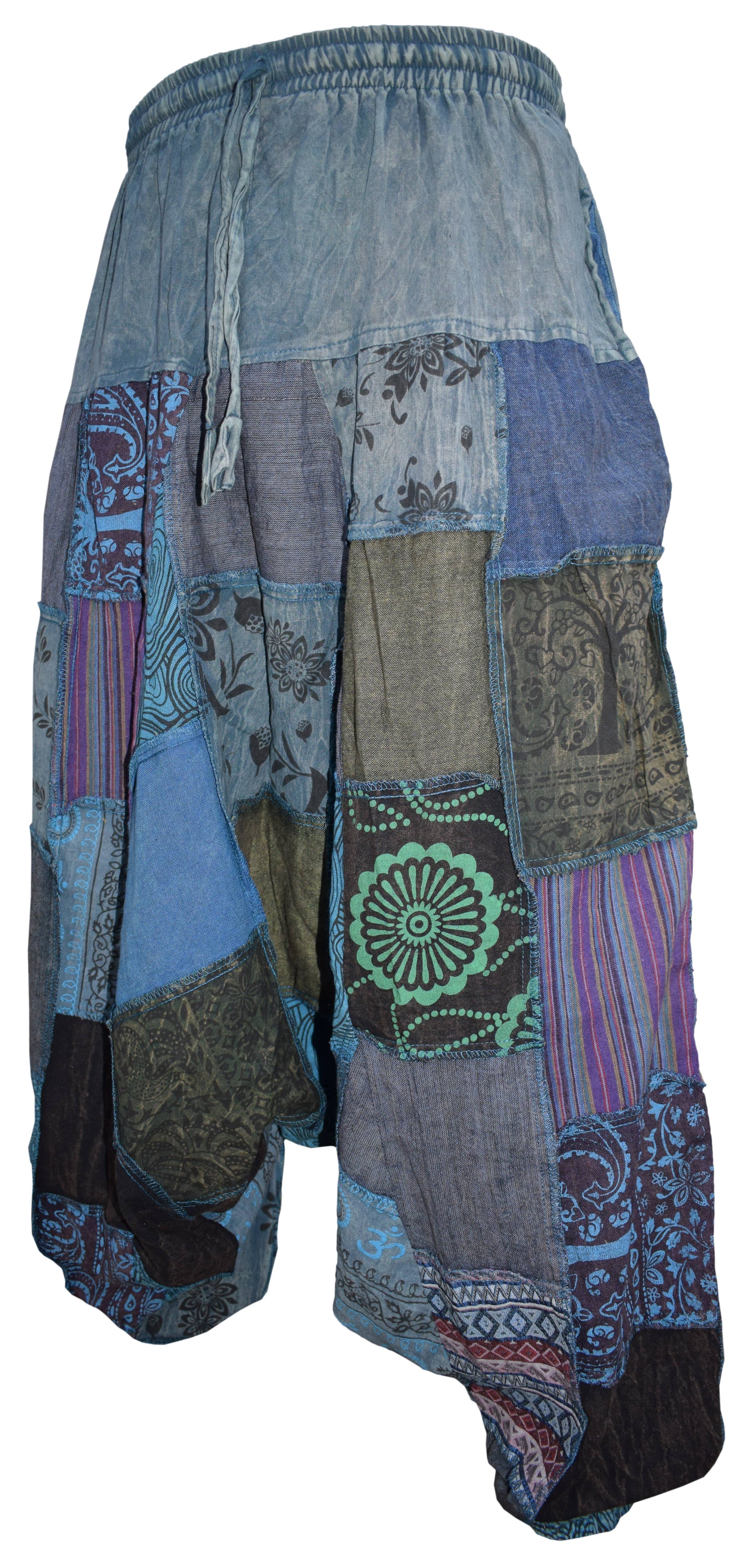 Gheri - Wholesale Pants - Men's - Bohemian Patchwork Stone Washed Cotton Mens Harem Pants6