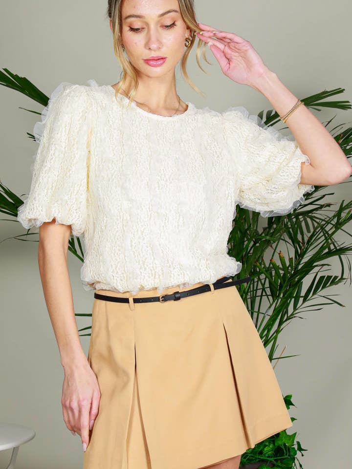 Jupe-culotte plissée unie avec ceinture VP81979 pour la vente par Vine & Love