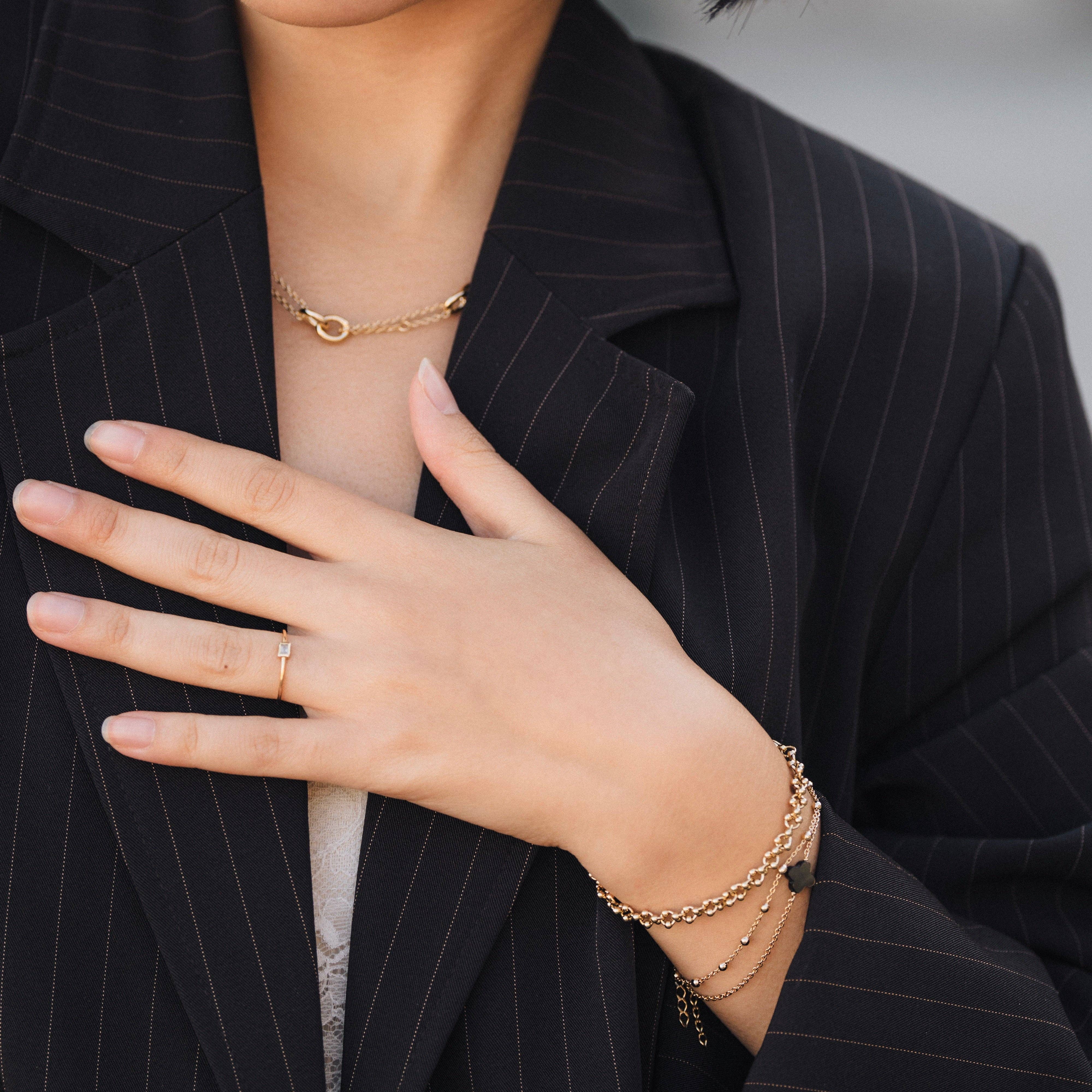 Meora Paris - Vente Bracelets maillon et chaîne - Bracelet Eros plaqué or 18k4