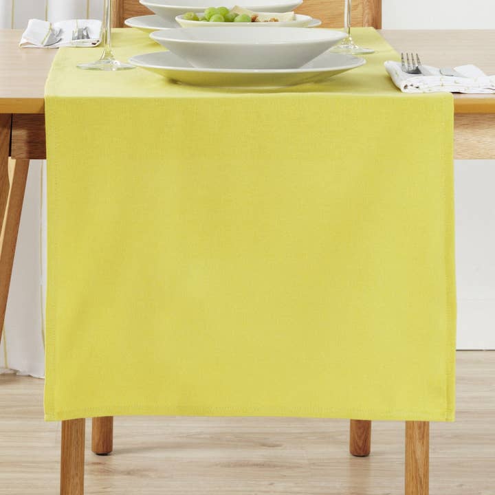 Camino de mesa liso Lino 100% Verde Claro para venta al por mayor de SG HOGAR