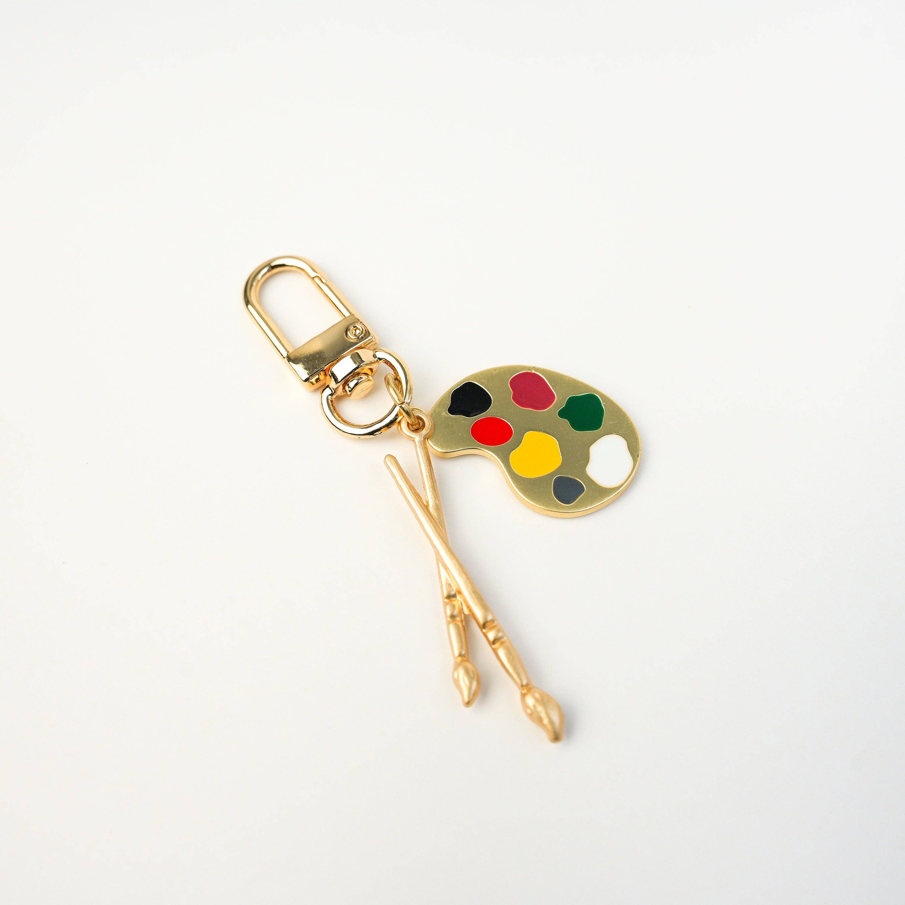 Mini Story Co – wholesale Keychain – Women's – Paint Palette and Brush Keychain3
