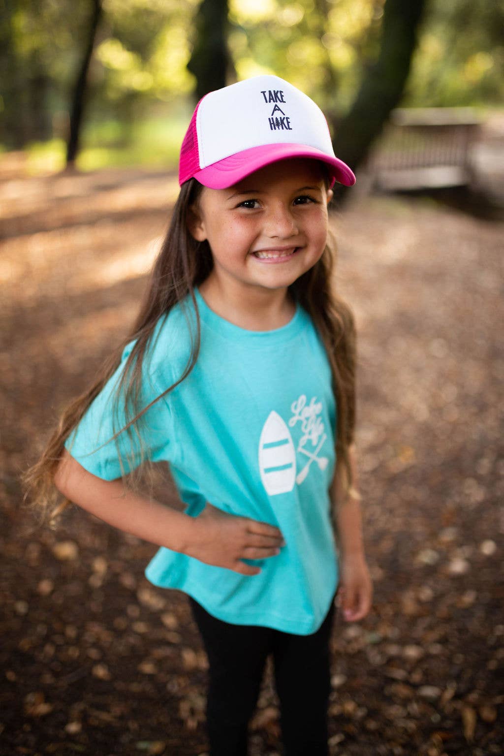 Outdoorable Apparel - Wholesale Screen Printed T-Shirt - Kids - Aqua with White Lake Life Toddler Shirt2