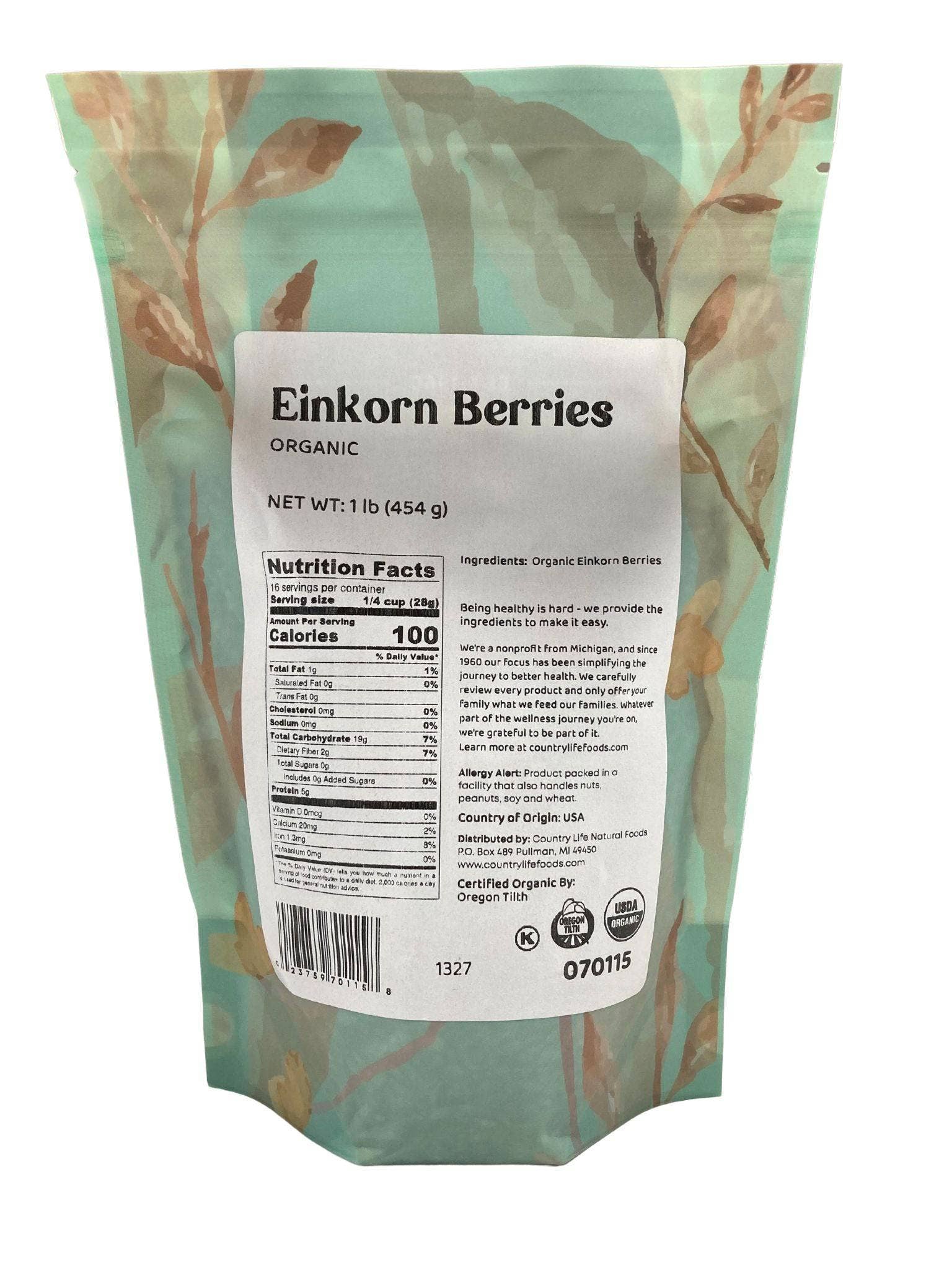 Country Life Natural Foods - Wholesale Nuts - Einkorn Berries, Organic1