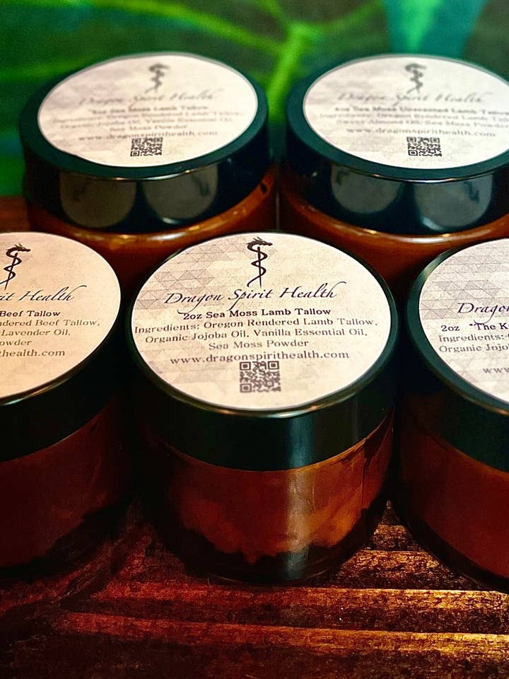 Sea Moss & Tallow ansigtscreme for engroshandel hos Dragon Spirit Health