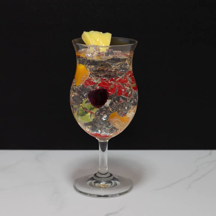 Just Dough It! Fake Foods - Wholesale Decorative Tabletop Object - Fake Glass of White Sangria