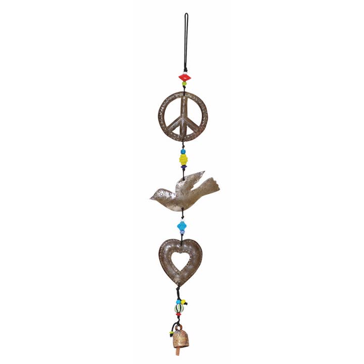 Peace; Dove & Heart/Triple/Beads & Bell for wholesale by Moksha Imports