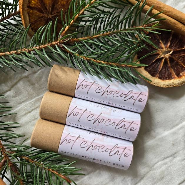 Bluebird Farms Apothecary - Wholesale Lip Balm - Peppermint Hot Chocolate Lip Balm PlasticFree Essential Oils1
