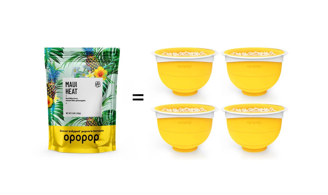 Opopop, Inc. - Wholesale Popcorn Kernels - Maui Heat 320g Big Bags Popcorn Kernels Restock1