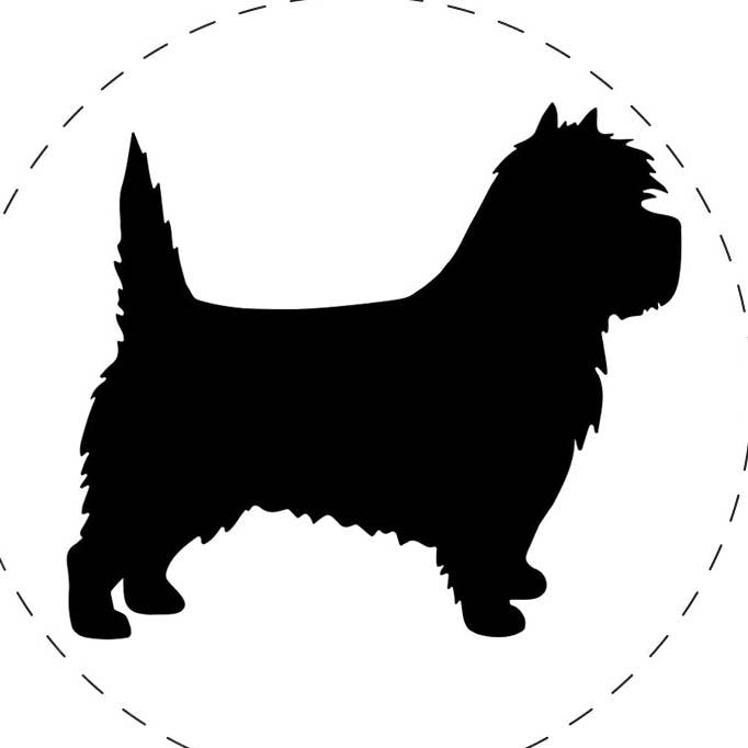 Cairn Terrier Dog Solid Self-Inking Rubber Stamp for Stamping Crafting Planners for wholesale by Sniggle Sloth