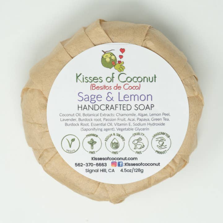 Salvia & Citron Tvål för wholesale av Kisses of Coconut