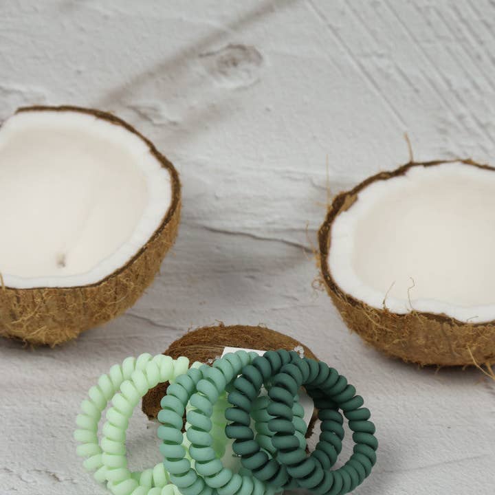 Nakoa The Label - Wholesale Hair tie - Hair Coils - 6 Pack - Lagoon