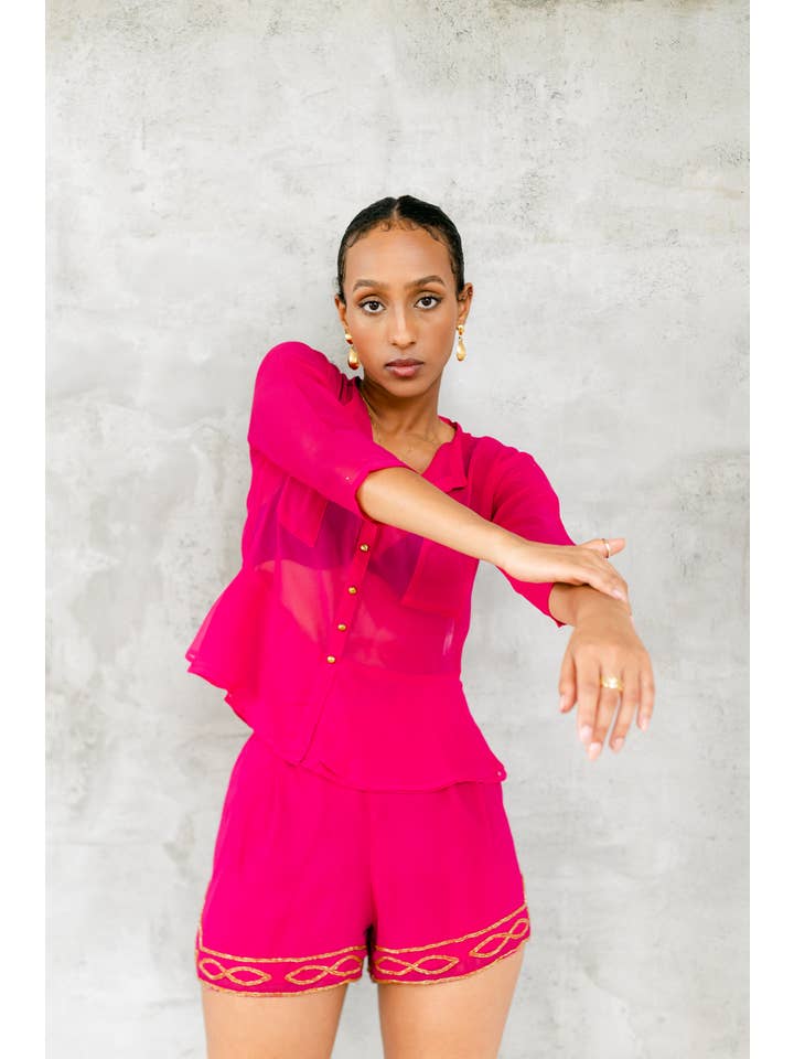 KumaVida – wholesale Blus - Dam – Amore Peplum topp1