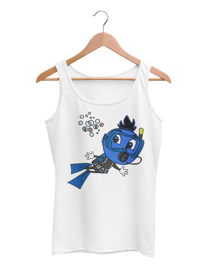 "WooHooBerry Scuba Diver" Unisex Tank Top for wholesale by WooHoo Apparel