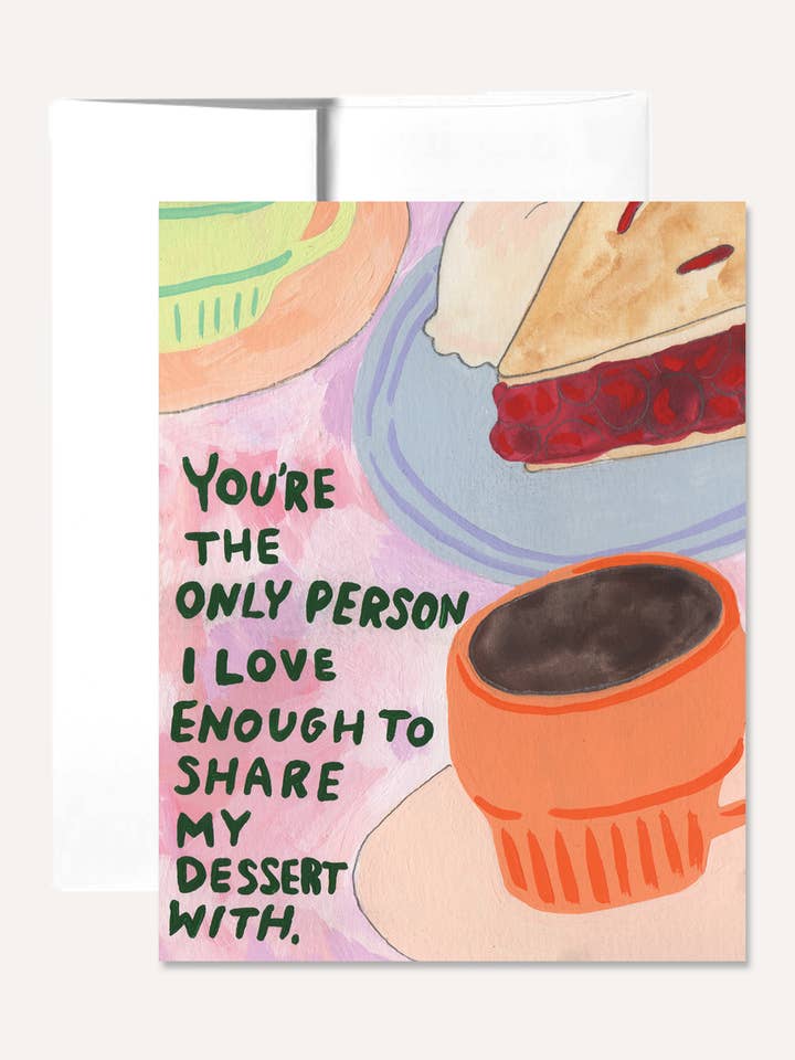 Carte de vœux Share Desserts pour la vente par Persika Design Co.