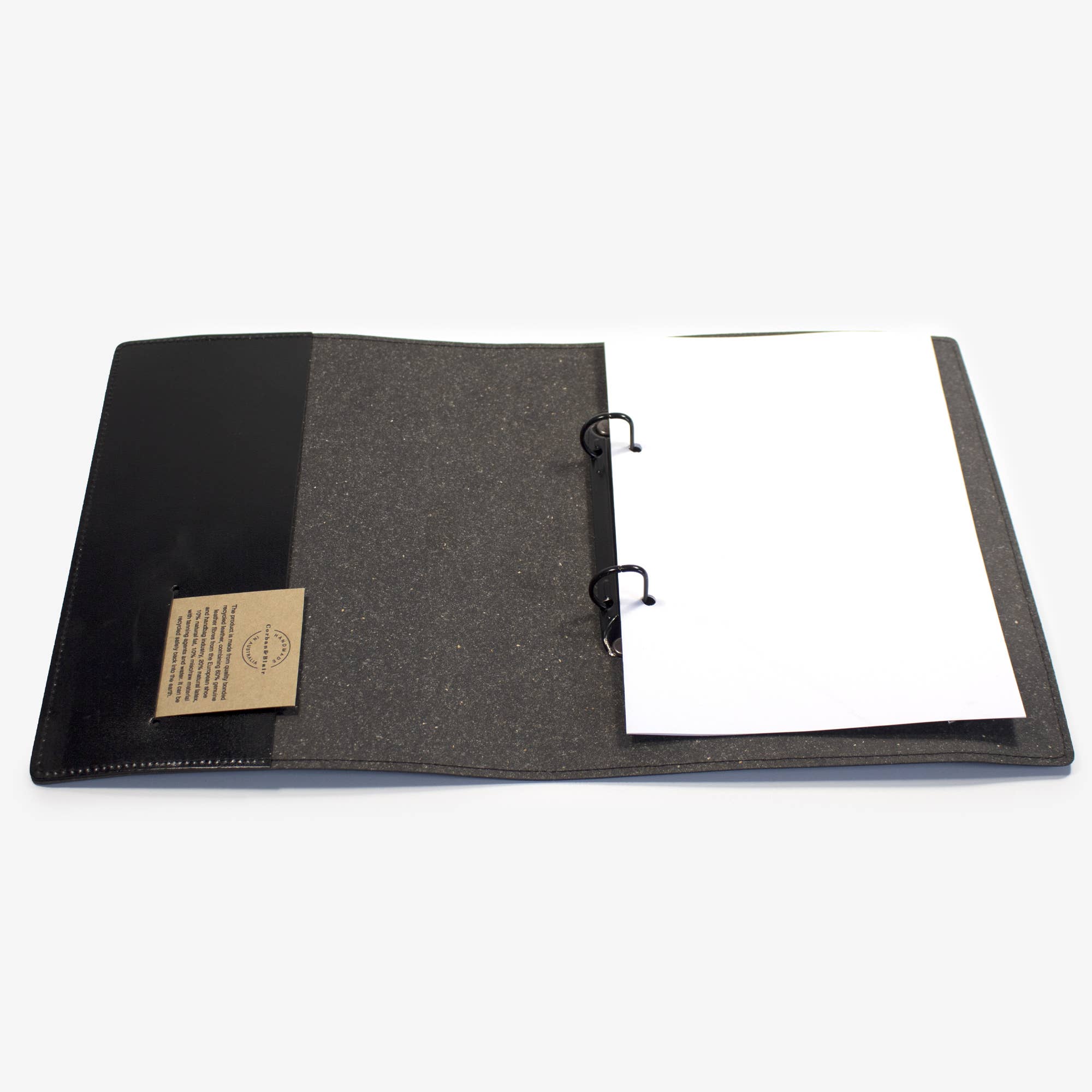 Corban & Blair - Vente Classeurs - Classeur à anneaux A5 en cuir écologique8