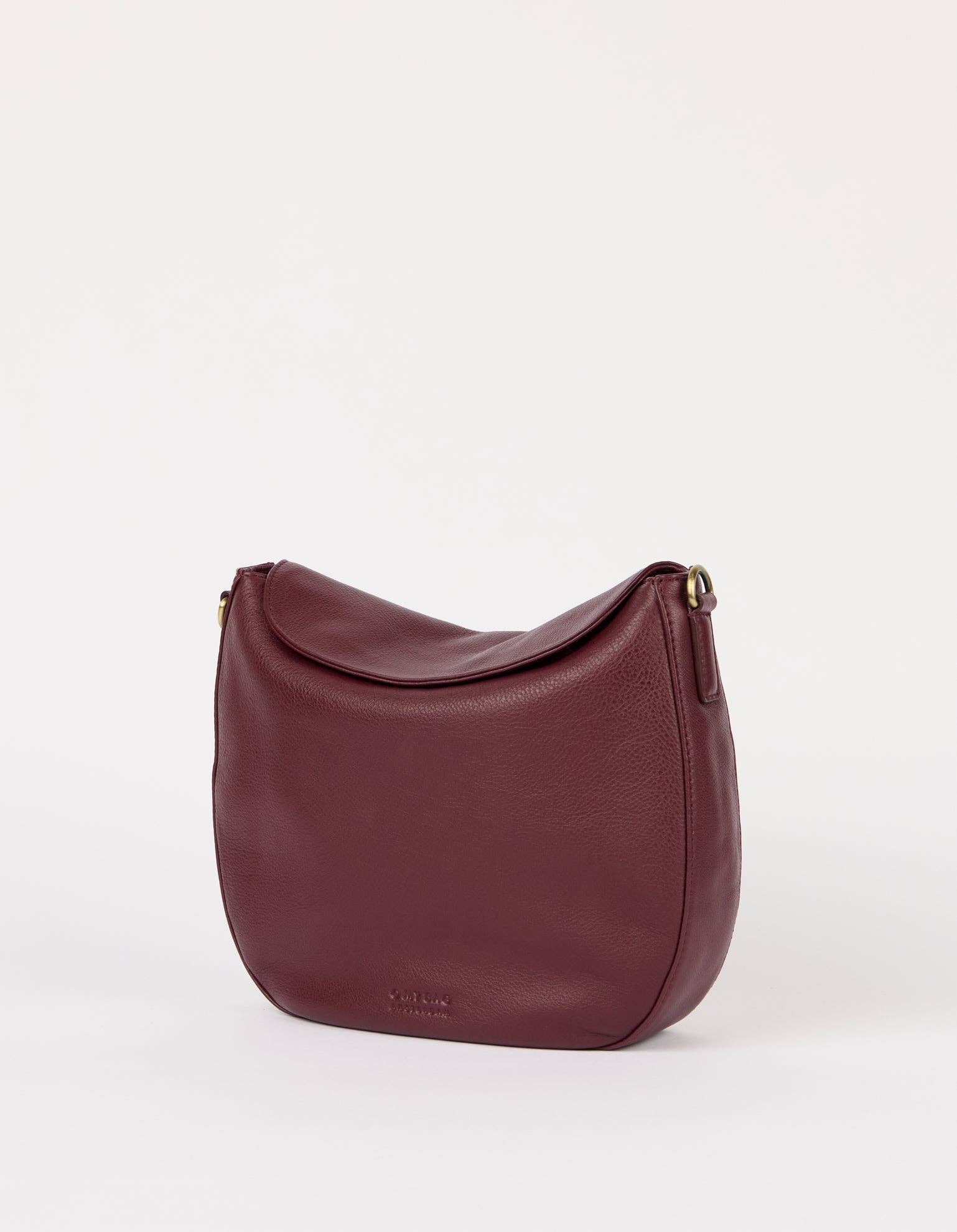 O My Bag - Wholesale Shoulder Bag - Women's - Lana - Dark Cherry Soft Grain3