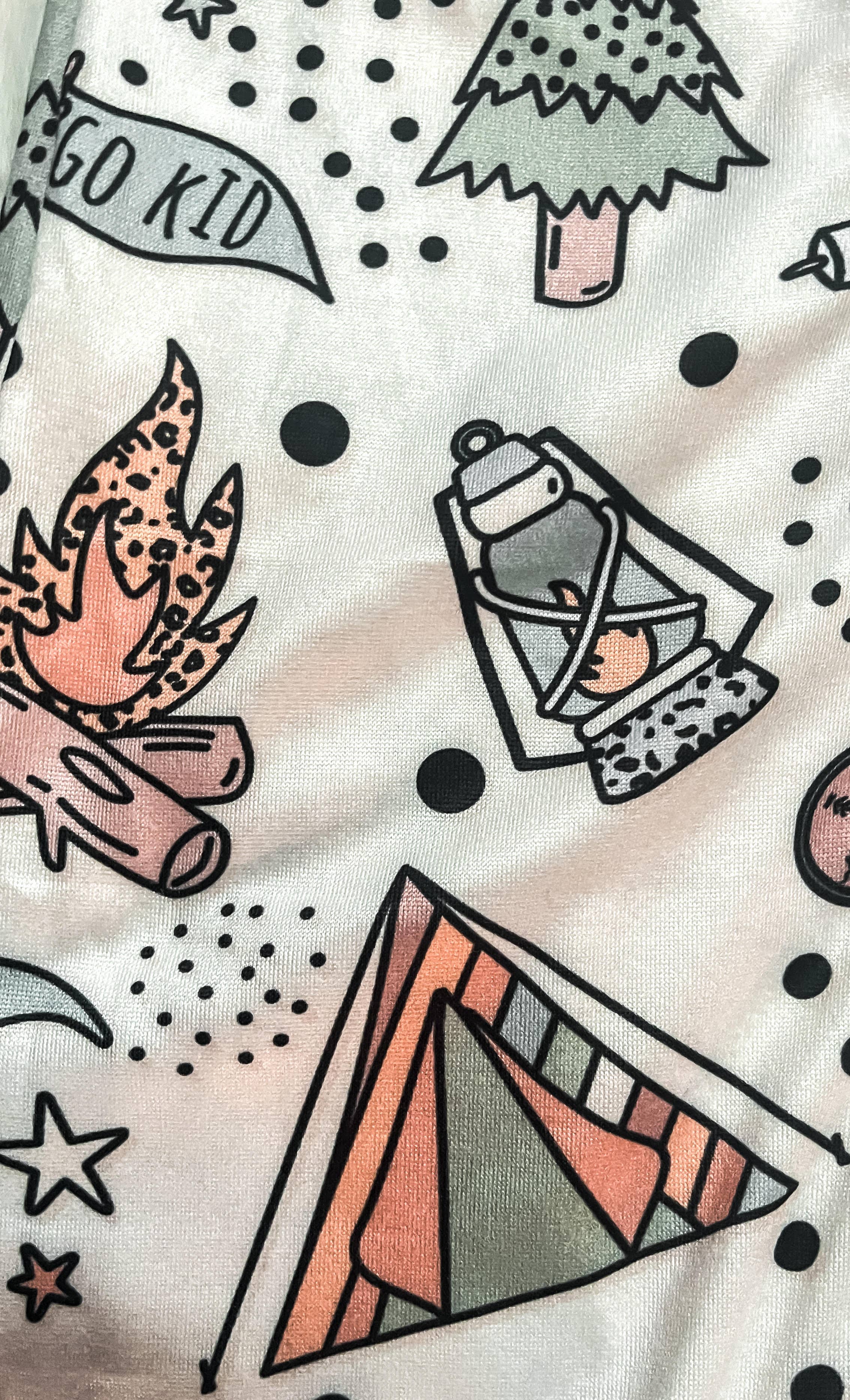 Rufflеѕ & Bоwtіеѕ - Affordable Boys & Girls Clothing – Fato de dormir – Bebé por atacado – Pijama de Bebé com Fecho Duplo Verde Acampamento ao Ar Livre4