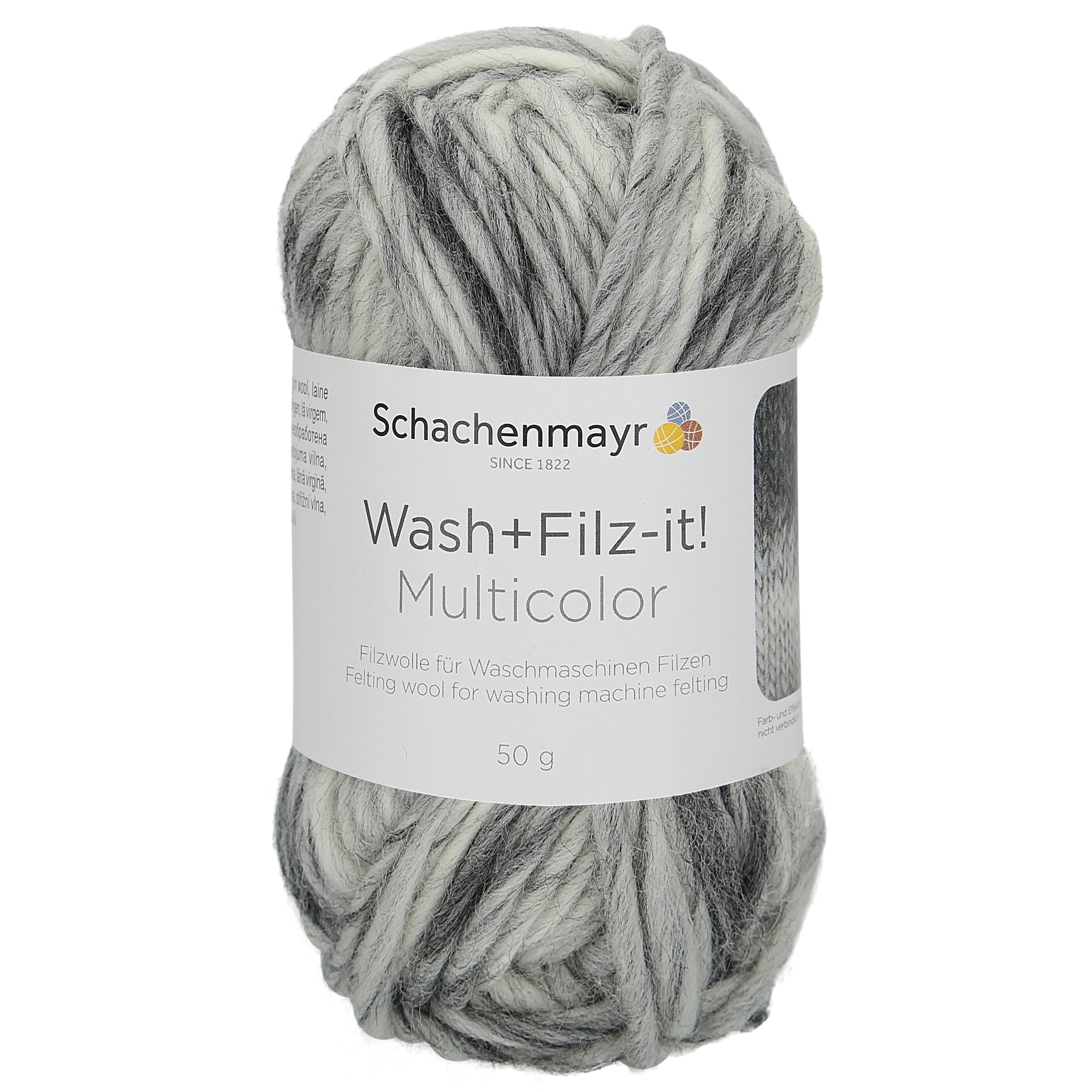 MEZ Crafts Germany - Wholesale Yarn - Schachenmayr felt wool Wash+Filz-It! Multicolor 10X50G12