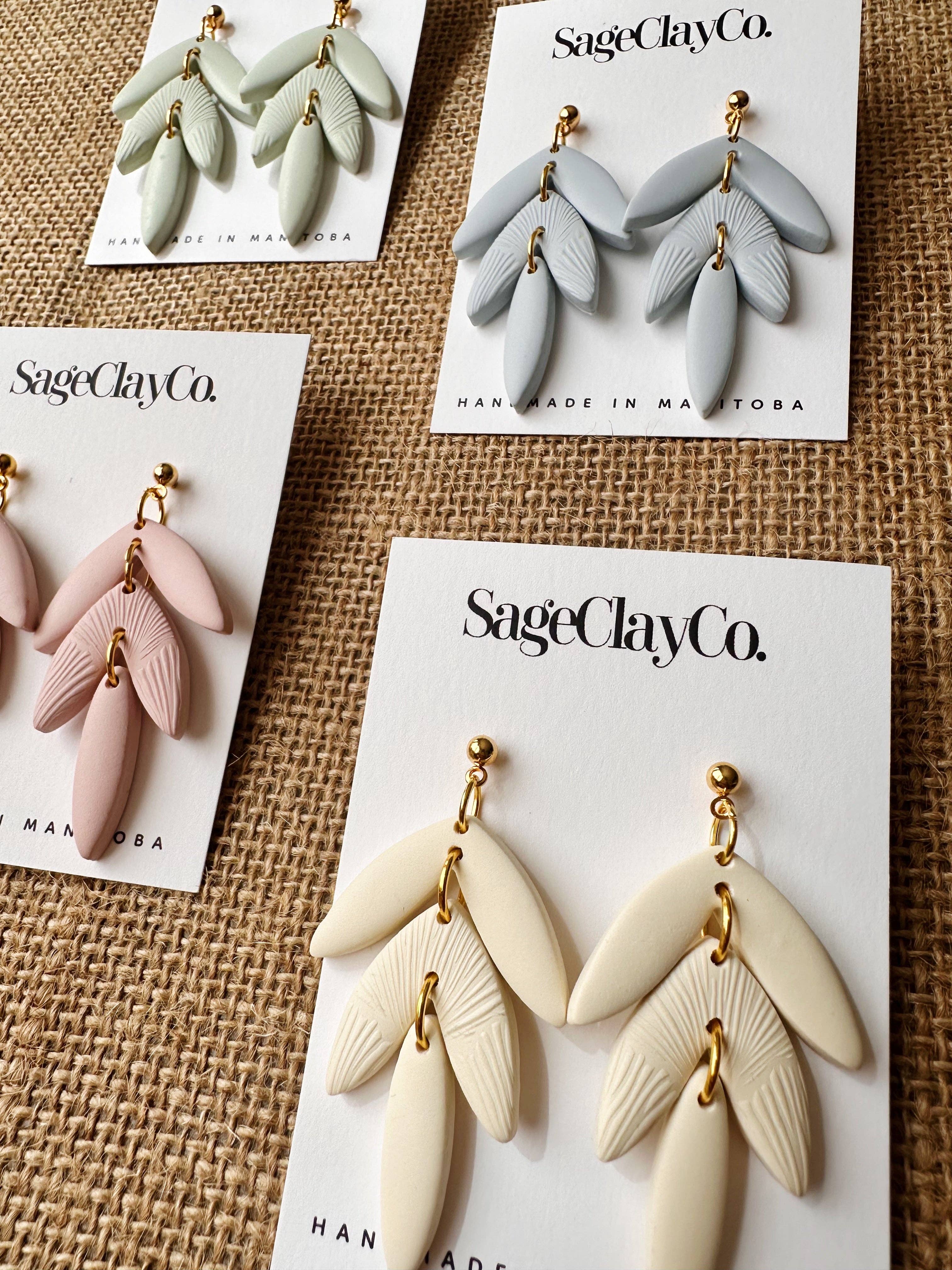 SageClayCo - Wholesale Dangle Earrings - Dahlia | In Bloom Collection9